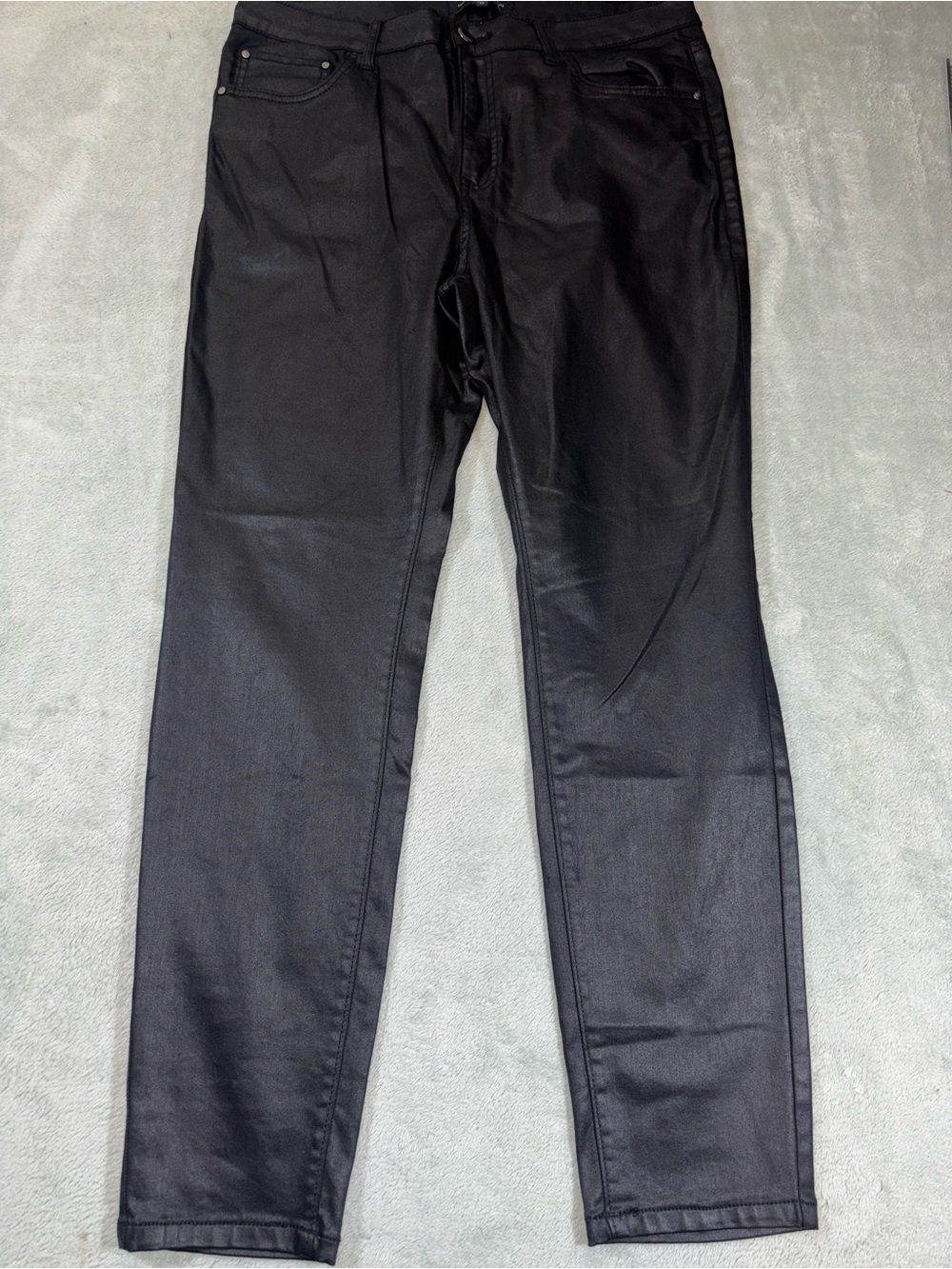 RW&CO. Black Coated High Rise Skinny Pants - Size 32